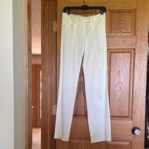 BCBGMaxAzria Cream Straight Leg Pants